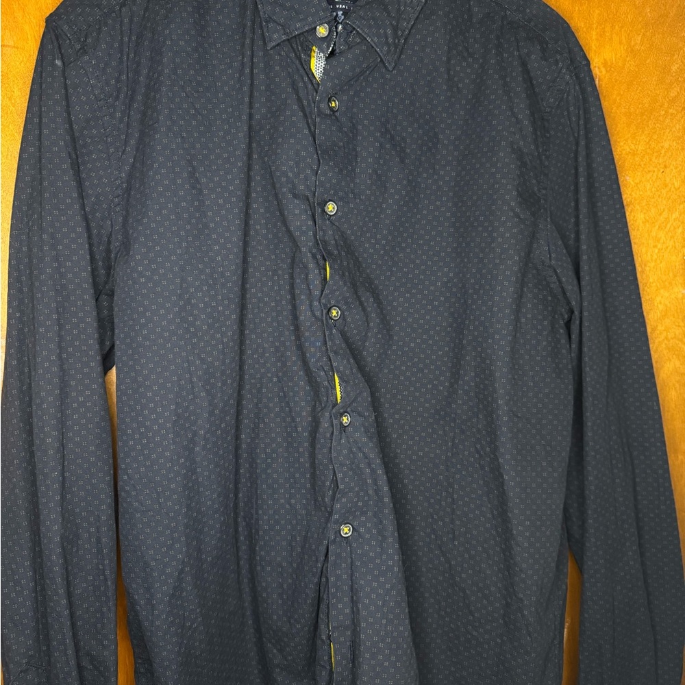 Denim & Flower Dark Gray Button-Down Shirt